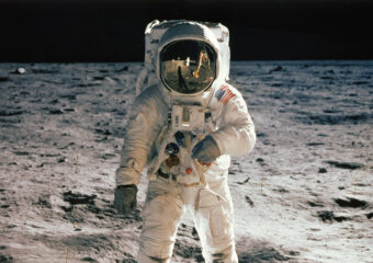 ALDRIN ON MOON