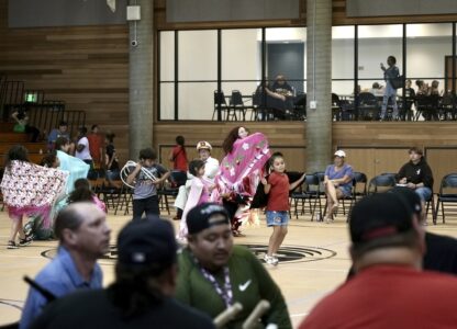 Native Americans Drumming